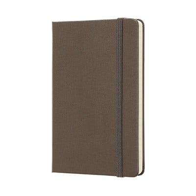 Earth Brown Ruled Hard Notebook Pocket