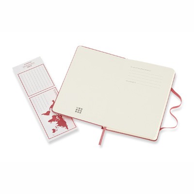 Daisy Pink Ruled Hard Notebook Pocket