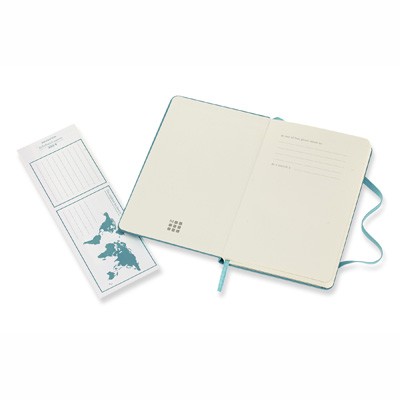 Reef Blue Plain Hard Notebook Pocket
