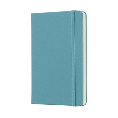 Reef Blue Plain Hard Notebook Pocket