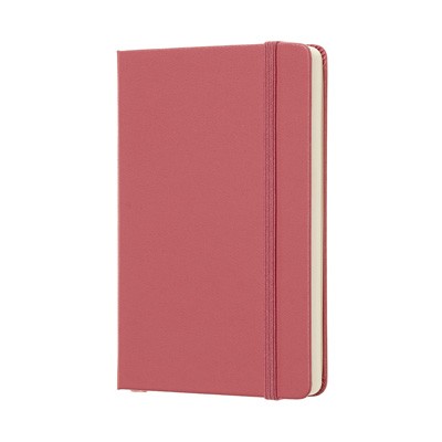 Daisy Pink Plain Hard Notebook Pocket
