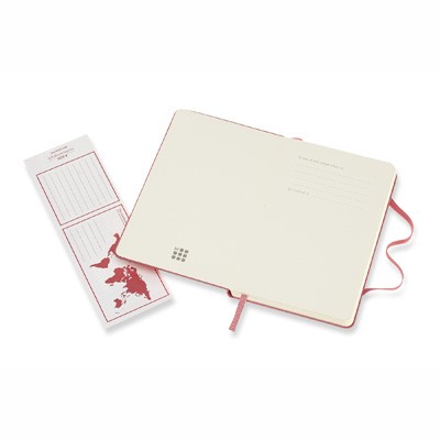 Daisy Pink Plain Hard Notebook Pocket