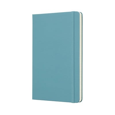 Reef Blue Ruled Hard Notebook Large