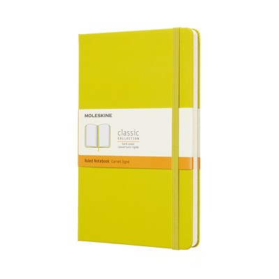 Dandelion Yellow Ruled Hard Notebook Large