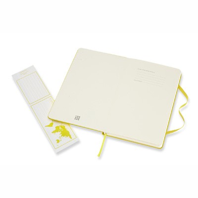 Dandelion Yellow Ruled Hard Notebook Large
