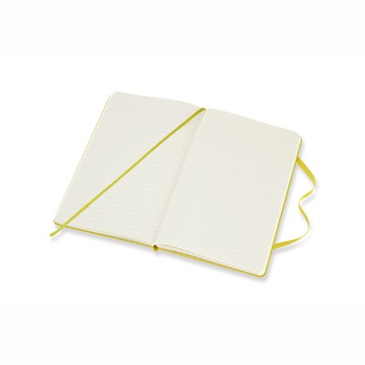 Dandelion Yellow Ruled Hard Notebook Large