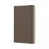 Earth Brown Plain Hard Notebook Large