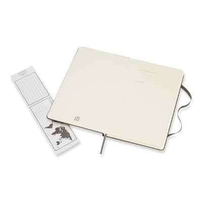 Earth Brown Plain Hard Notebook Large