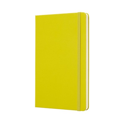 Dandelion Yellow Plain Hard Notebook Large