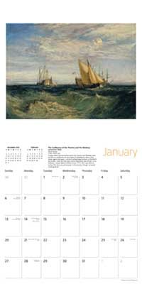 Tate - J.M.W. Turner Wall Calendar 2019 (Art Calendar) (Calendar)