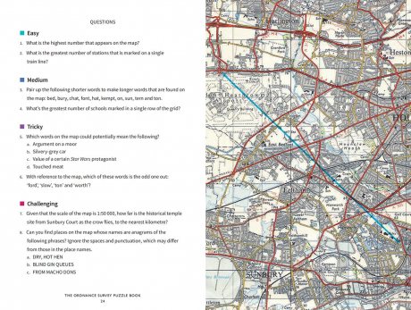 Pit your wits against Britain's greatest map makers from your own home The Ordnance Survey Puzzle Book