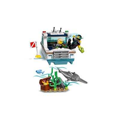 diving yacht lego