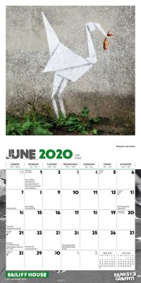 2020 Banksy's Graffiti Mini Wall Calendar (Calendar)