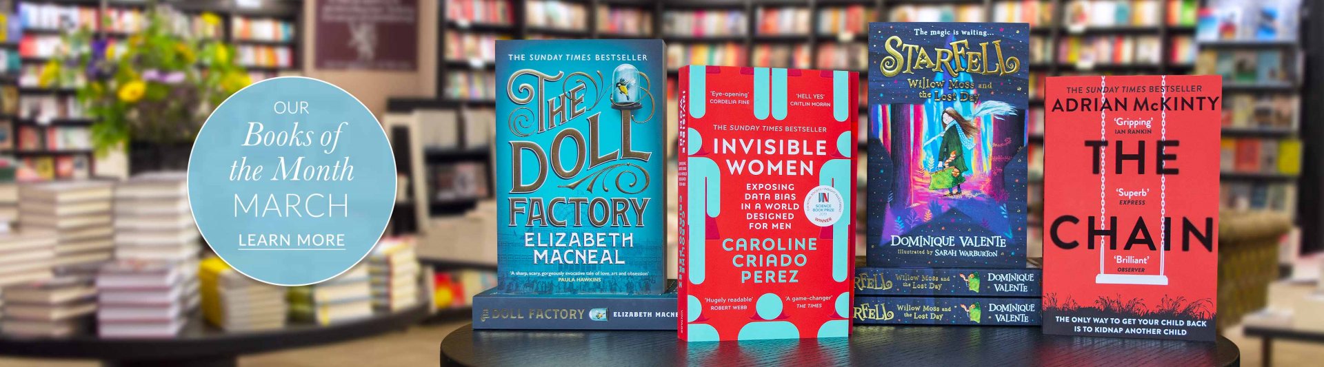 Waterstones Books of the Month March 2020