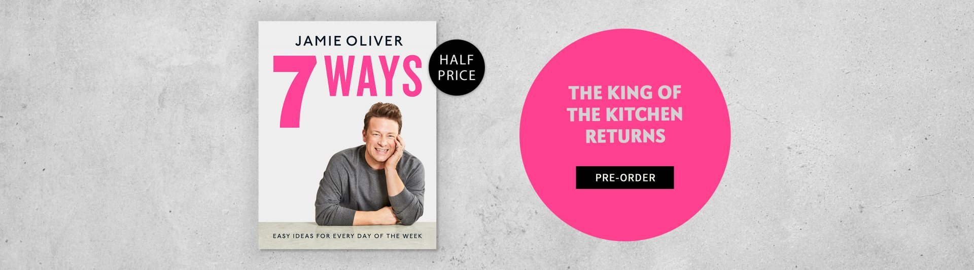 Half Price Jamie Oliver - Pre-Order 7 Ways Now 