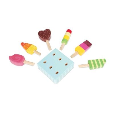 wooden ice lolly set