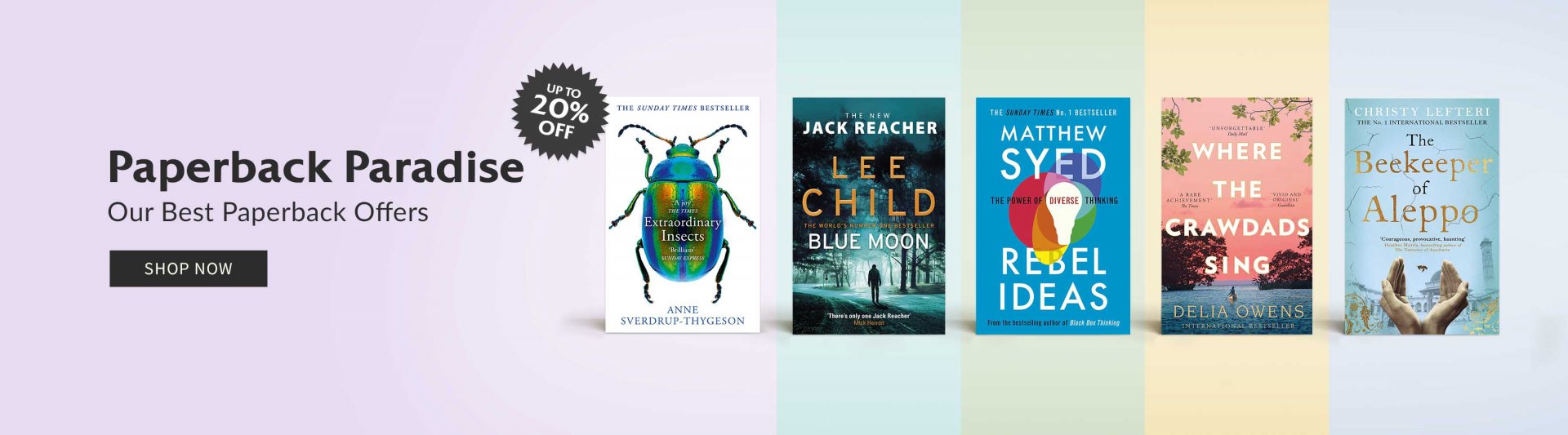 Paperback Reading at Waterstones