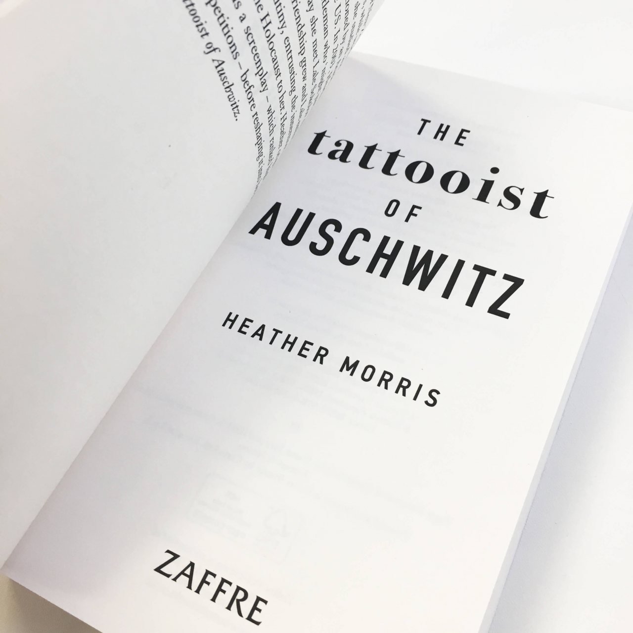 The Tattooist Of Auschwitz By Heather Morris | Waterstones