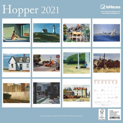 edward hopper 2021 calendar 2021 Edward Hopper Wall Calendar Waterstones edward hopper 2021 calendar