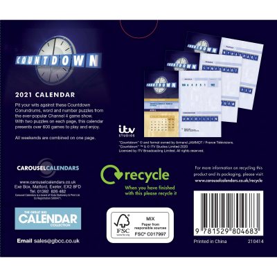 2021 Countdown Boxed Calendar (Calendar)