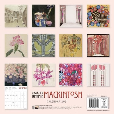 Charles Rennie Mackintosh Wall Calendar 2021 (Art Calendar) by Flame ...