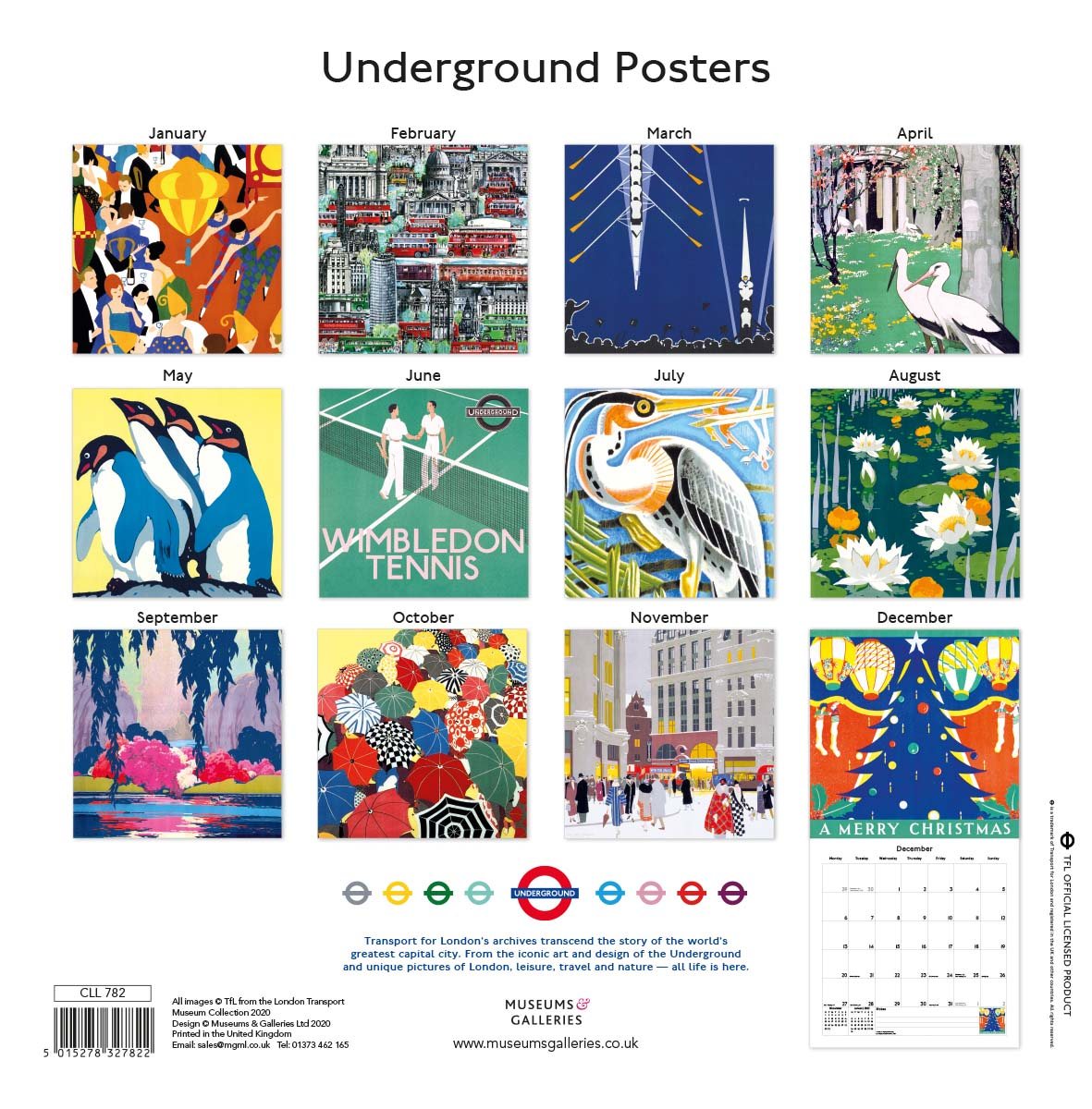 2021 London Underground Posters Wall Calendar Waterstones Calendar 2025 Uk Waterstones
