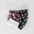 Grey Heart print face mask