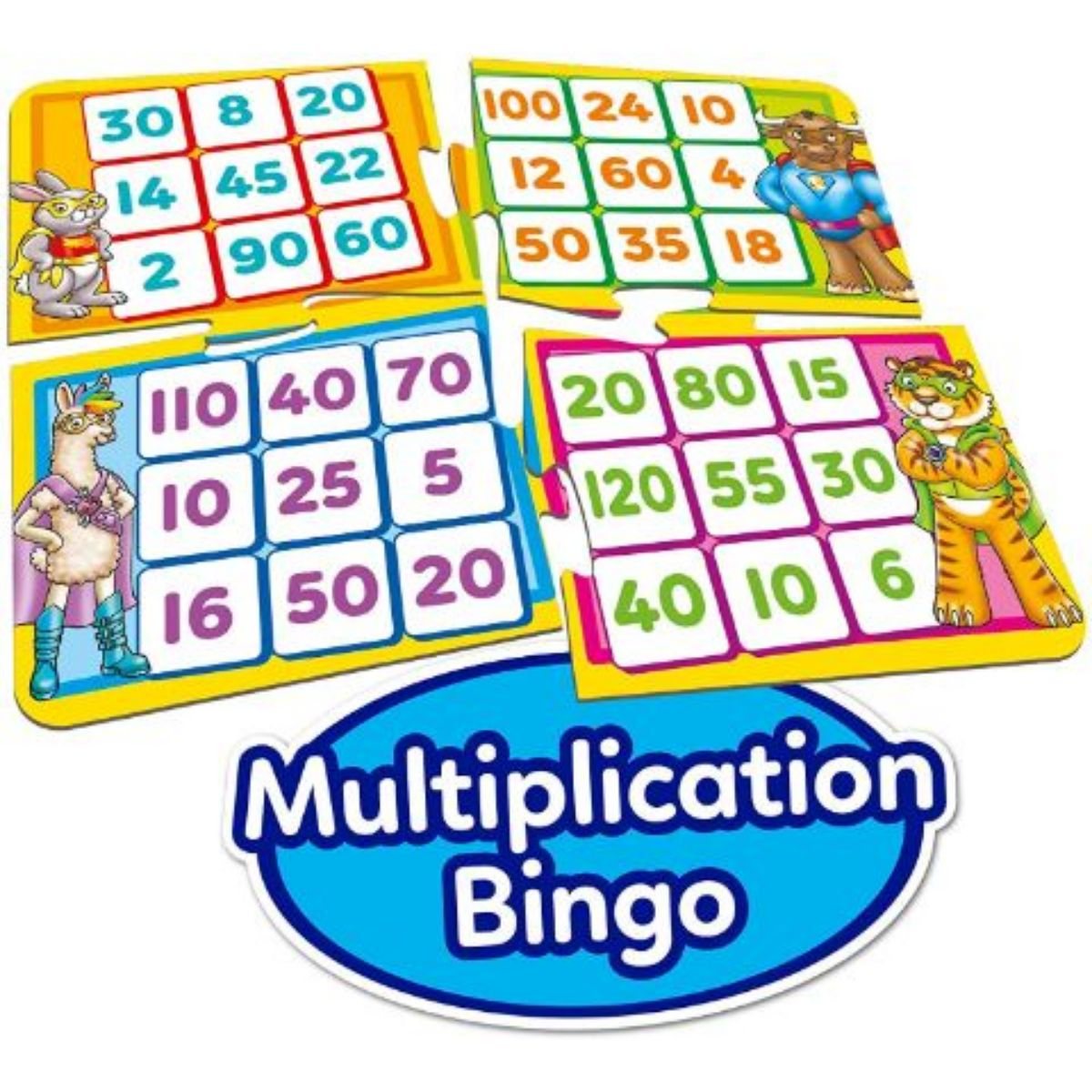 Times Tables Heroes Board Game by Orchard Toys Waterstones