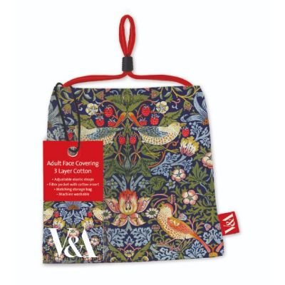 Morris Strawberry Thief reusable face mask