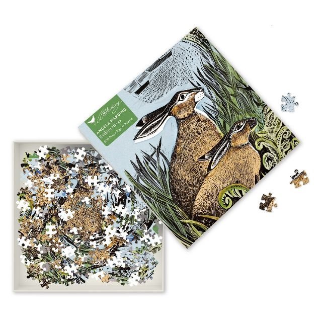Adult Jigsaw Puzzle Angela Harding Rathlin Hares (500 pieces) by Flame
