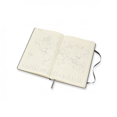 Black Large Weekly Hardcover 18 Month Diary 2021-2022 (Diary)