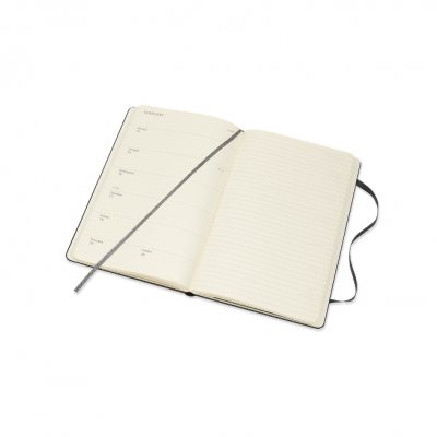 Black Large Weekly Hardcover 18 Month Diary 2021-2022 (Diary)