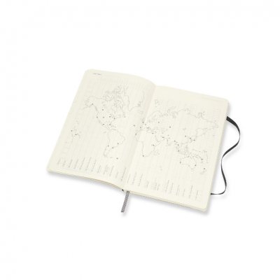 Black Large Weekly Softcover 18 Month Diary 2021-2022 (Diary)