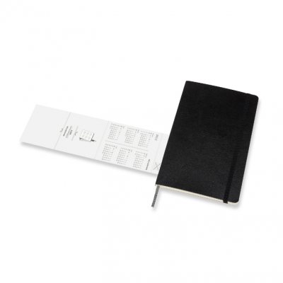 Black Large Weekly Softcover 18 Month Diary 2021-2022 (Diary)