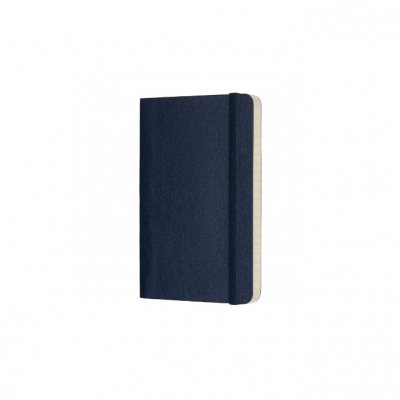 Sapphire Blue Ruled Soft Notebook Pocket | Waterstones