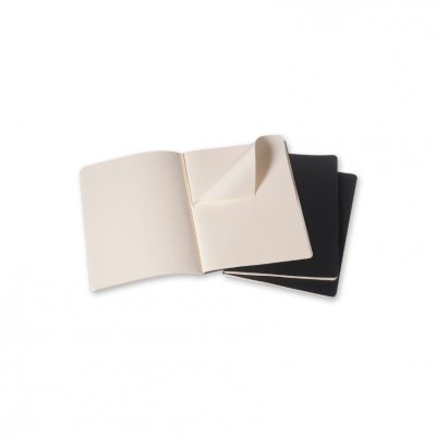 Moleskine Ruled Cahier Xl - Black Cover (3 Set) - Moleskine Cahier