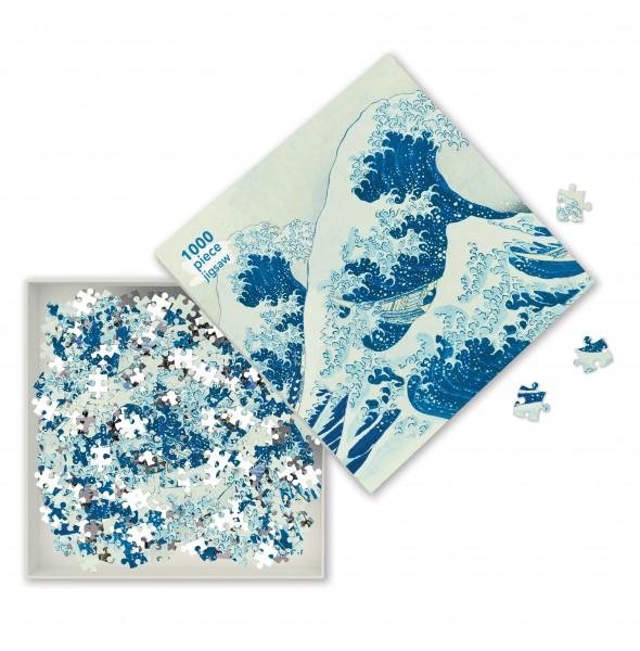 Adult Jigsaw Puzzle Hokusai The Great Wave by Flame Tree Studio