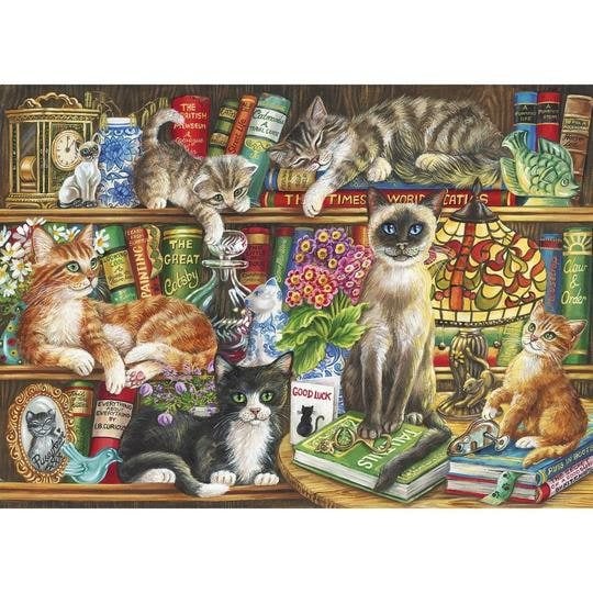 Puss in Books Jigsaw Puzzle Waterstones