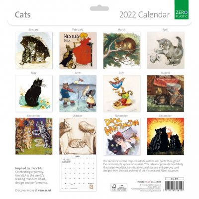 2022 V&A Cats Wall Calendar (Calendar)
