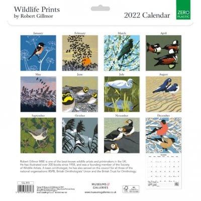 2022 Robert Gilmor Wildlife Prints Wall Calendar (Calendar)