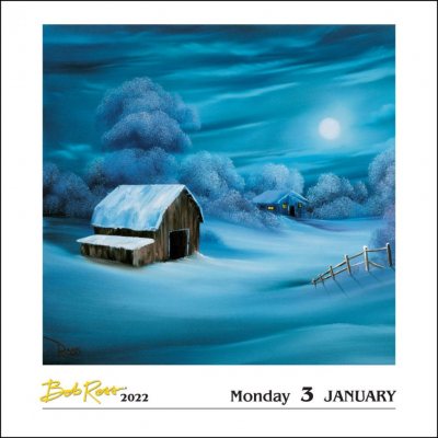 Is Ross Open On Christmas 2022 2022 Bob Ross A Happy Little Boxed Calendar | Waterstones