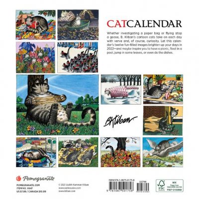 2022 B.Kilban Cat Mini Wall Calendar (Calendar)