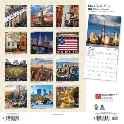 New York Calendar 2022 2022 New York Wall Calendar | Waterstones