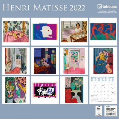 Matisse Wall Calendar 2022 | Waterstones