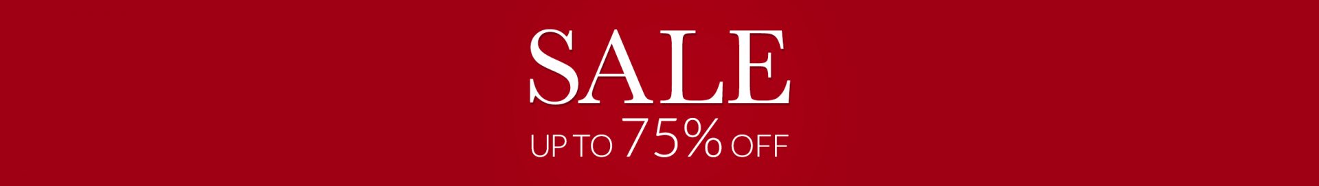 Sale Up to 75% Off