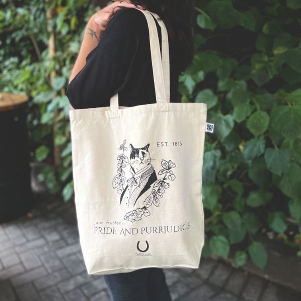 Pride And Purrjudice Cloth Bag | Waterstones