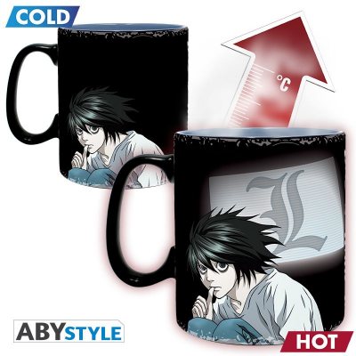 Death Note Heat Change Mug 460ML Kira & L