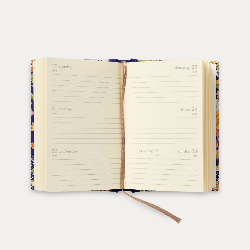 Blue Floral Pocket Diary 2023 Waterstones