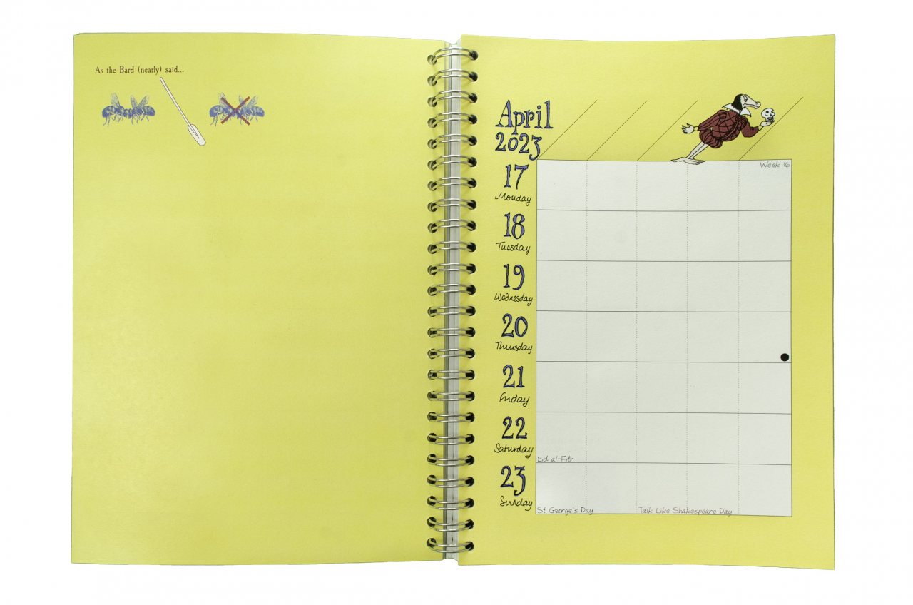 Dodo Pad Original Desk Diary 2023 Week to View, Calendar Year Diary