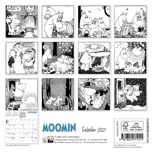 2023 Moomin Tove Jansson Mini Wall Calendar by Flame Tree Studio